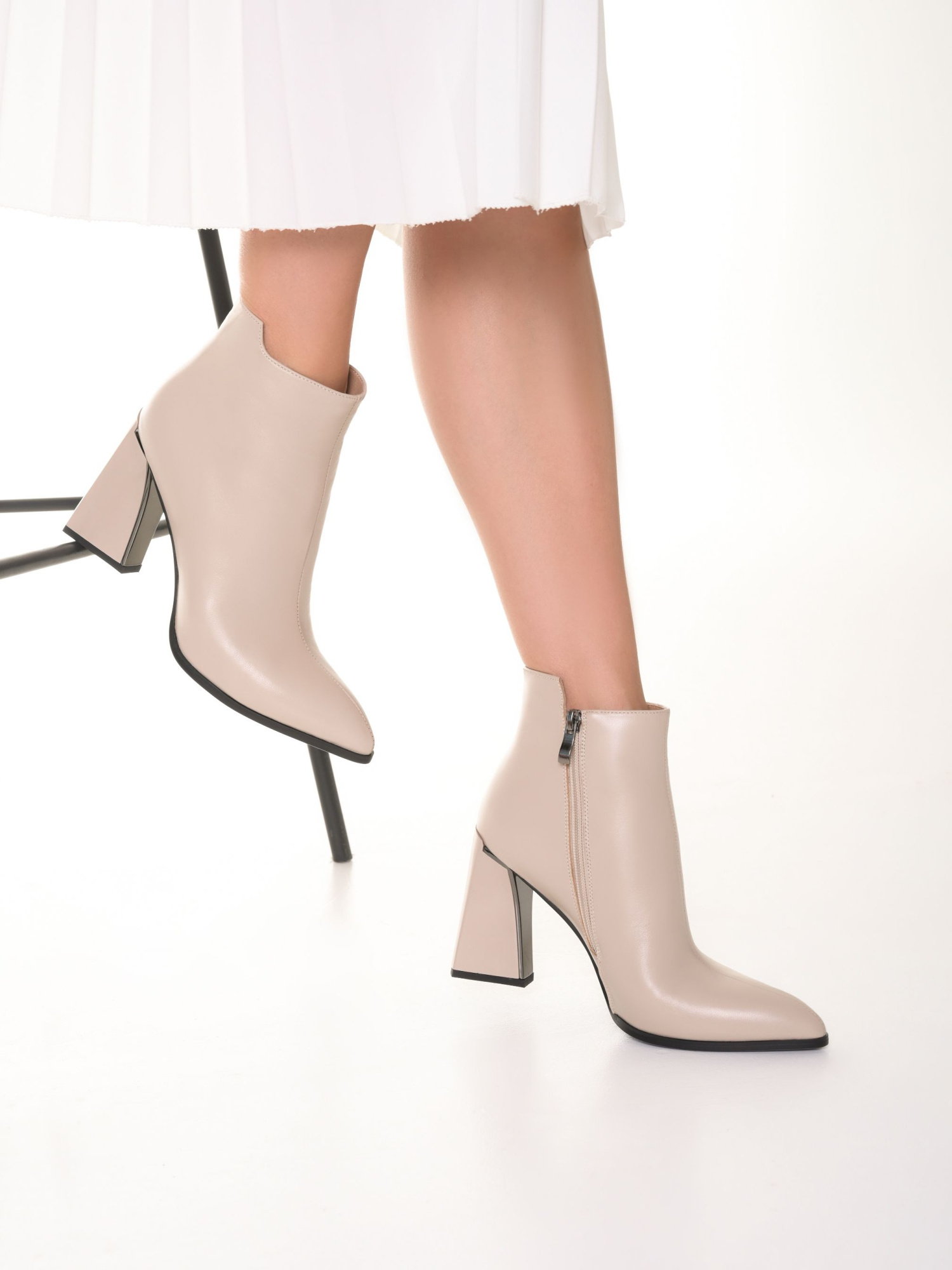 Ботинки высокий каблук BRANDO натуральная кожа Демисезон BR-00033287 купить  в Красноярске