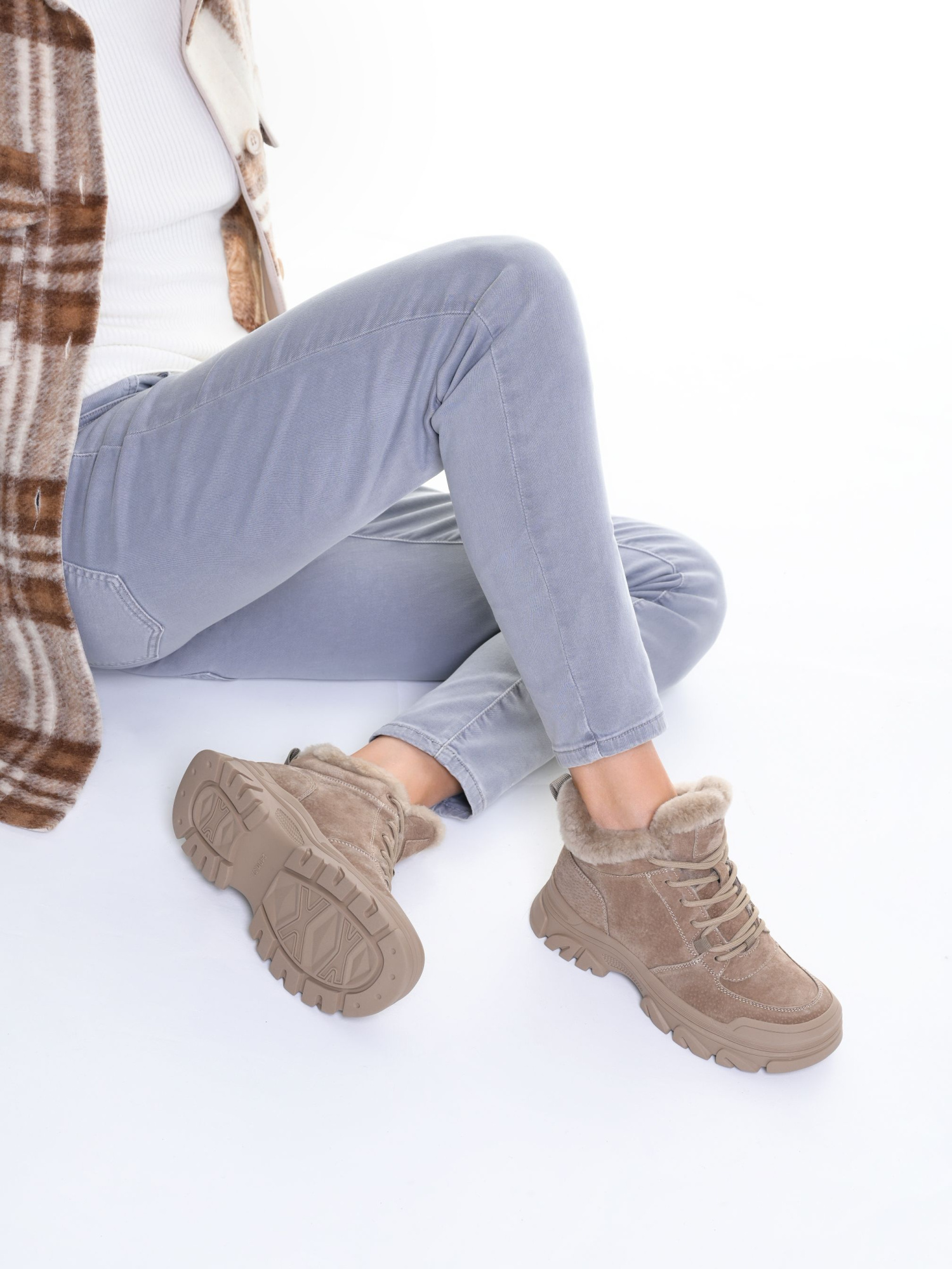 Ботинки спорт BRANDO нат.замша Зима BR-00033756 купить  в Красноярске