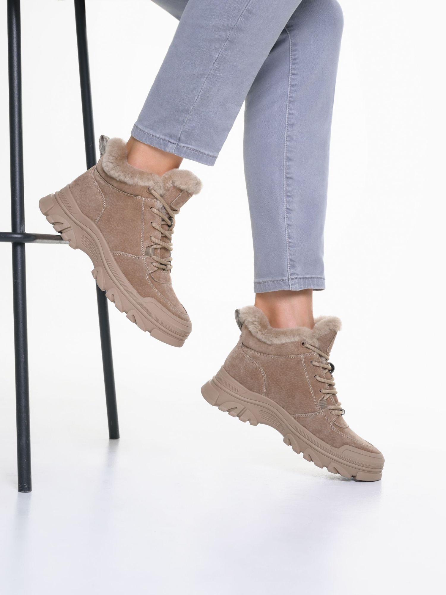 Ботинки спорт BRANDO нат.замша Зима BR-00033756 купить  в Красноярске