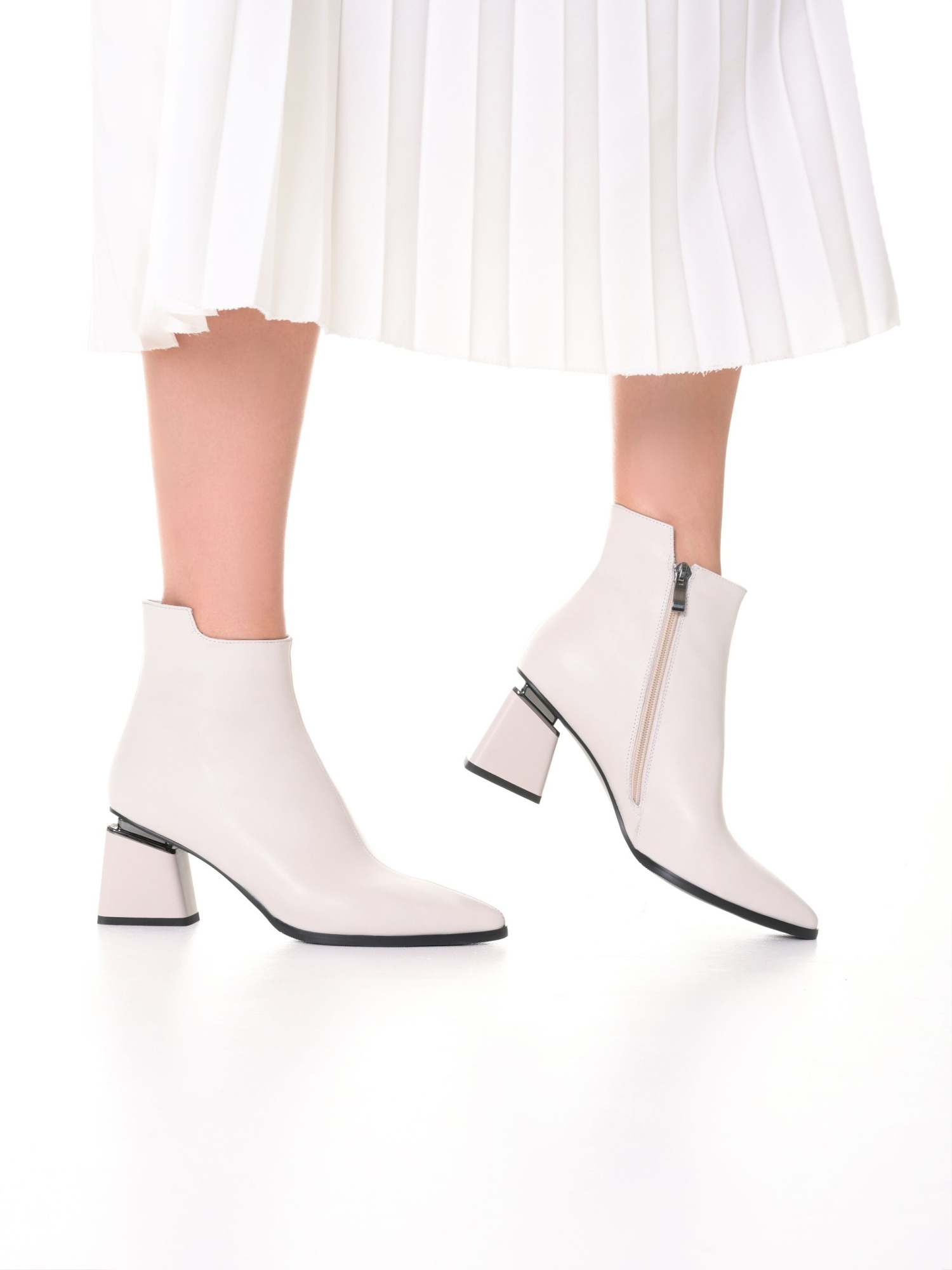 Ботинки средний каблук BRANDO натуральная кожа Демисезон BR-00033282 купить  в Красноярске